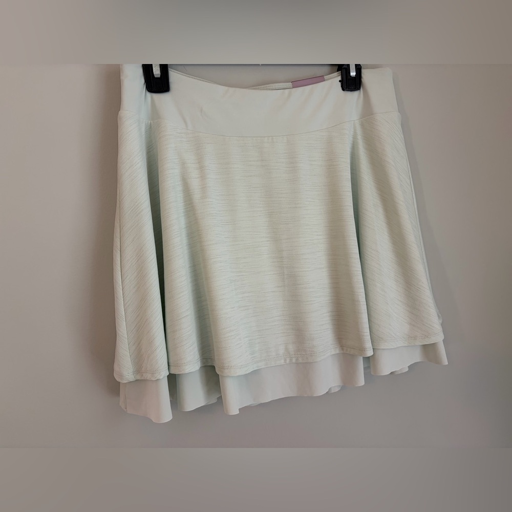 CALIA Double Layer Mesh Skort NWT Women’s Large Mint 15” Golf Skort UPF 50+ - Picture 5 of 13